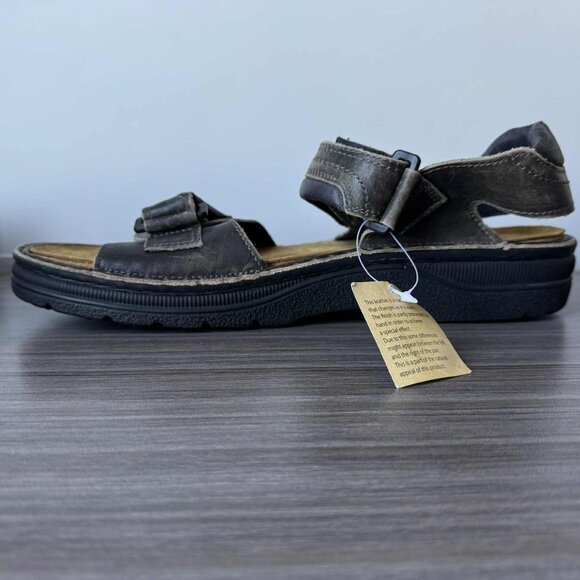 Naot Lappland Men\'s Fisherman Sandals Size EU 48 US 15-15.5 $135 Vintage Leather main image 8